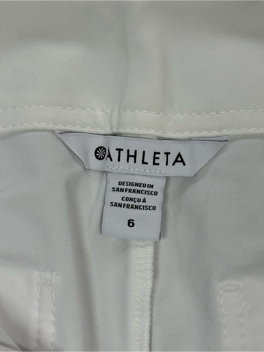 NWT Athleta Skyline High Rise Barrel Leg Pant, Bright White - Womens 6 - Picture 4 of 16